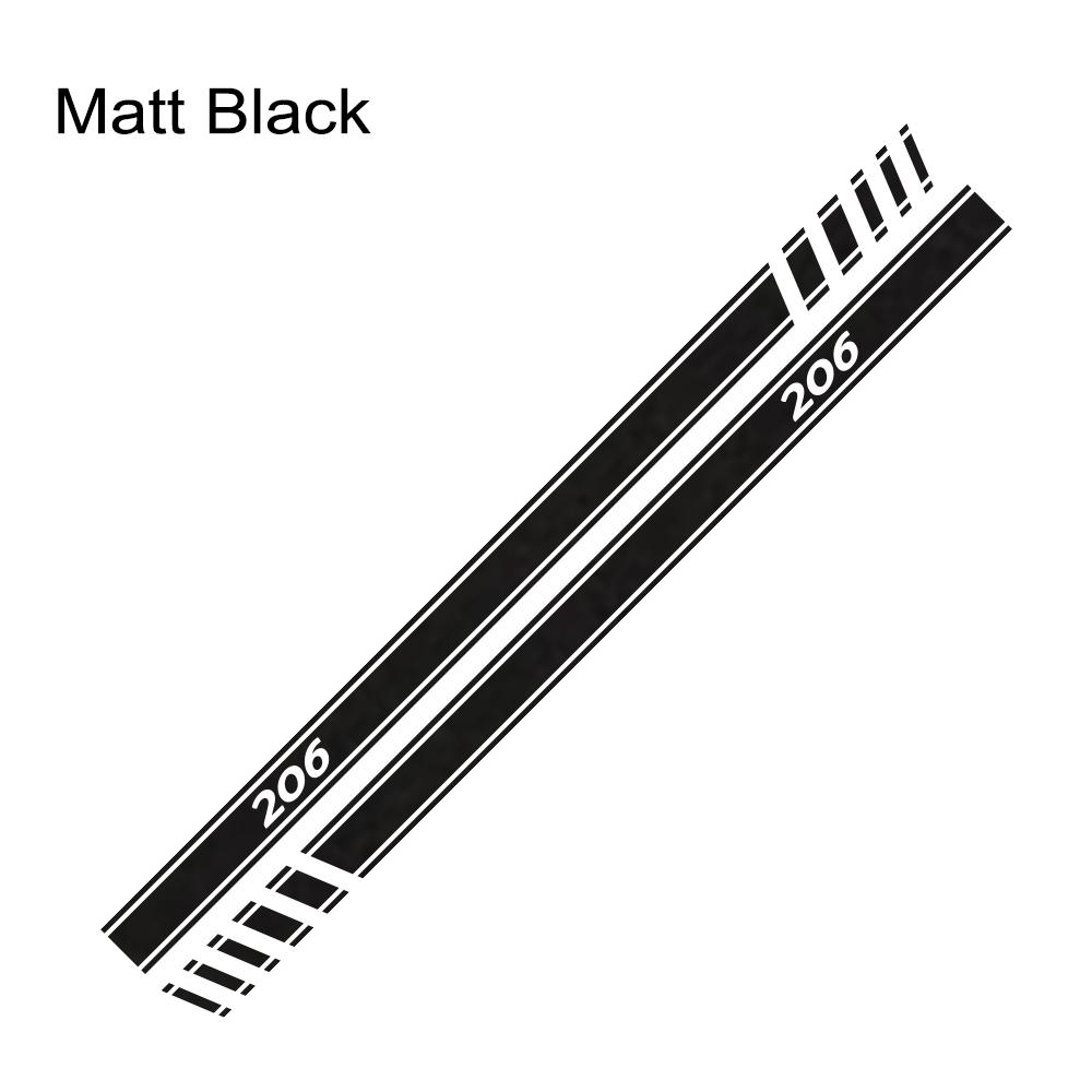 Car Side Line Stickers Tuning Accessories Vinyl Film Decals for Peugeot 206 DIY Auto Sports Decal Graphics Wrap Accessories