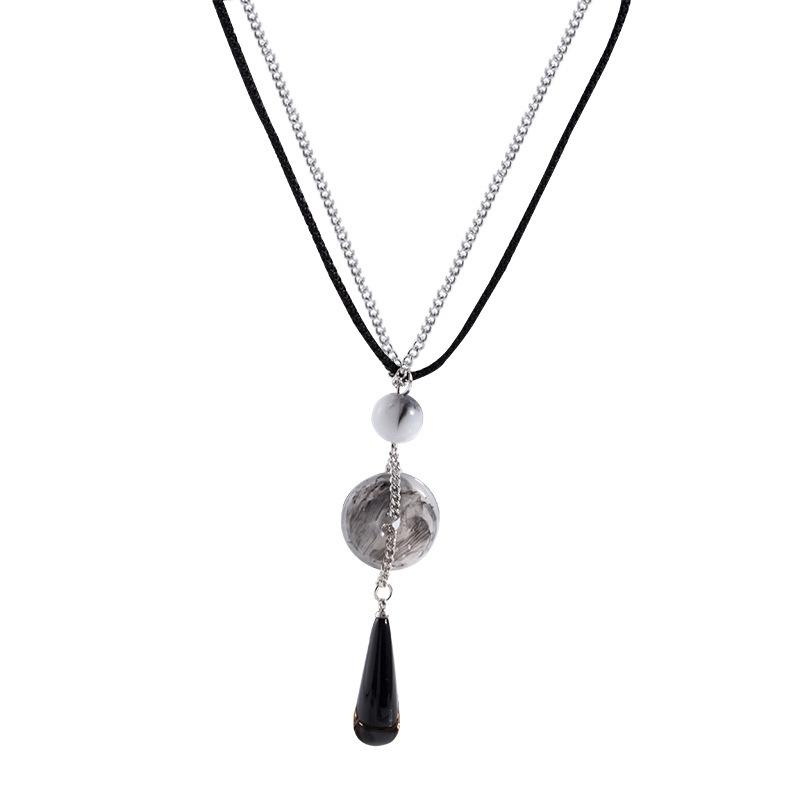 Новое китайское дзен этническое ожерелье с бабочкой женское с высоким чувством ретро ключичная цепочка цепочка для свитера аксессуары