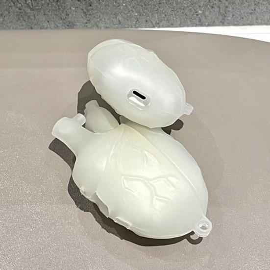 Чехол для наушников Red Heart для Airpods Pro 3D Liquid Silica Gel Cover Anti-Drop Wireless Earphone Protective Case Противоударный силиконовый чехол