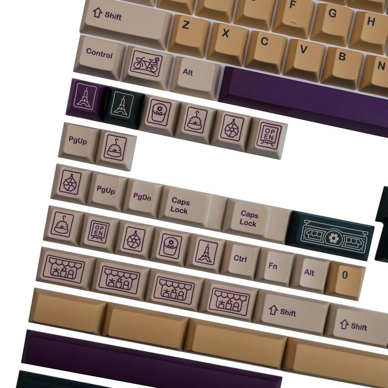 143 клавиши Florist Keycaps Profile PBT Dye Sublimation Mechanical Keyboard Keycap для MX h 61/68/87/98/104