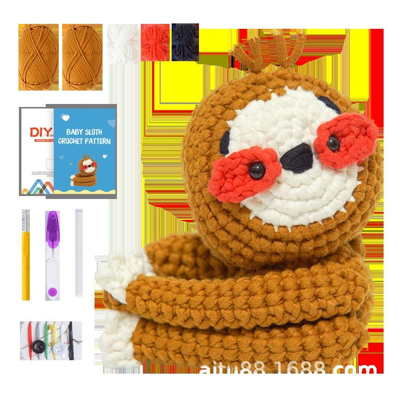 Набор для вязания крючком Смузи Амигуруми DIY Поделка Набор пряжи Английские инструкции Ручное вязание