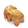 Car Ornament Wooden Craft Wood Elephant Figurines Mini Animals Statue Chakra Healing Lucky Charm