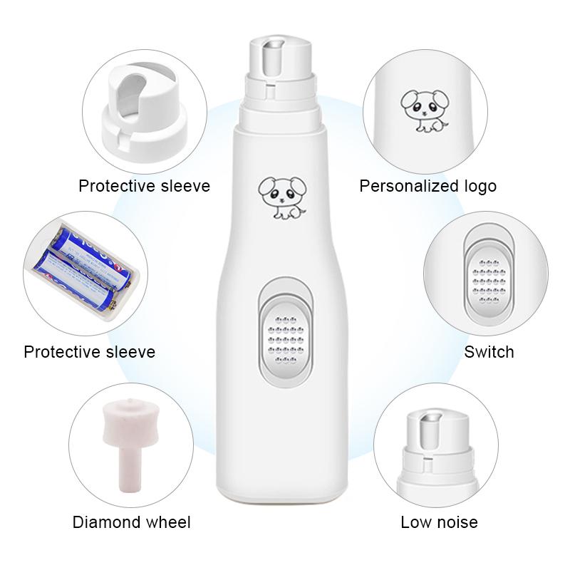 Electric Dog Nail Clippers For Dog Nail Grinders Battery Powered Cat Paws Grooming Pet Nail Trimmer Tools