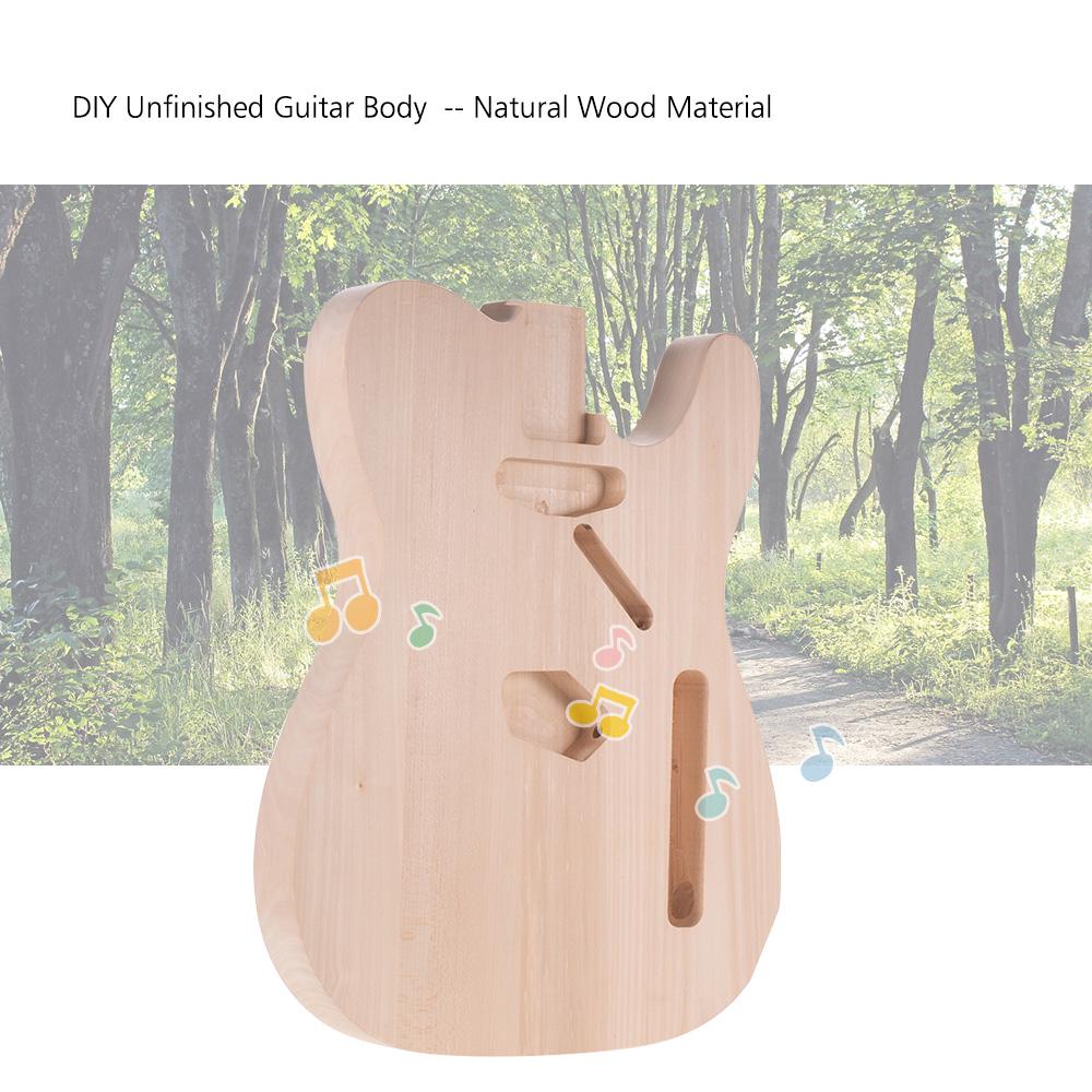 01T DIY Electric Guitar Body Basswood Material Unfinished Guitar Bodies Custom Guitar Barrel Parts