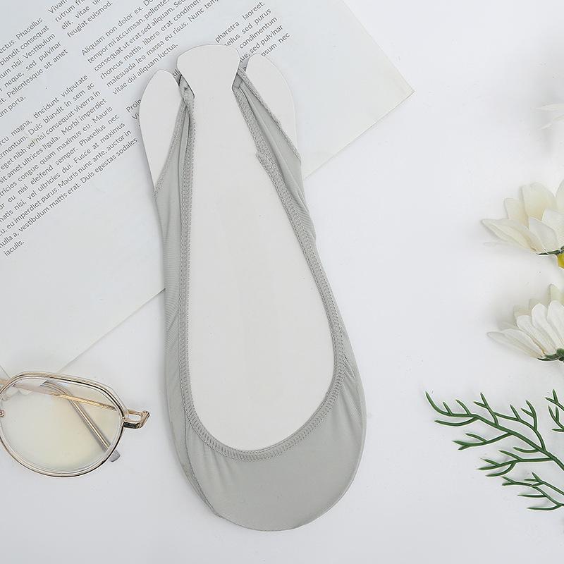 Half Palm Socks Invisible Boat Socks for Women Summer Thin Short Socks Shallow Mouth Silicone Non-slip Socks