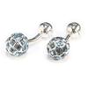 Запонки Kamakura Cufflinks Studio Blue Punk Crystal Cufflinks cf275