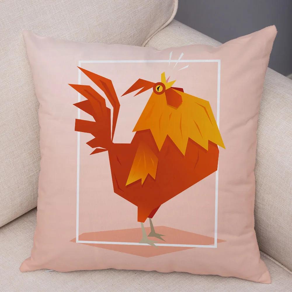 Милый мультяшный животный декор, наволочка, свинья, медведь, корова, акула, диван, наволочка для комнаты, детский сад, дом