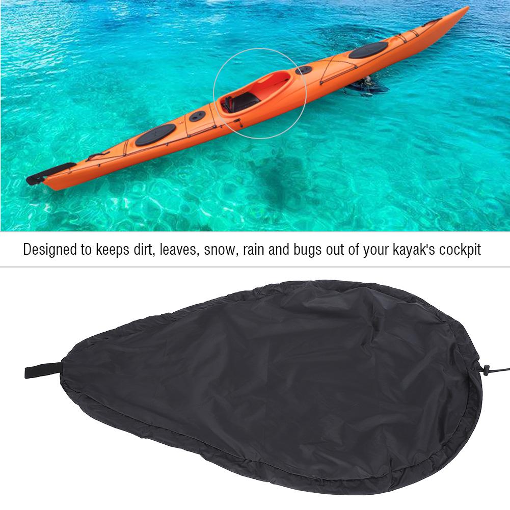 Чехол для кокпита Fit Blocking Kayak Canoe, защитный чехол для каяка, черный (XL)