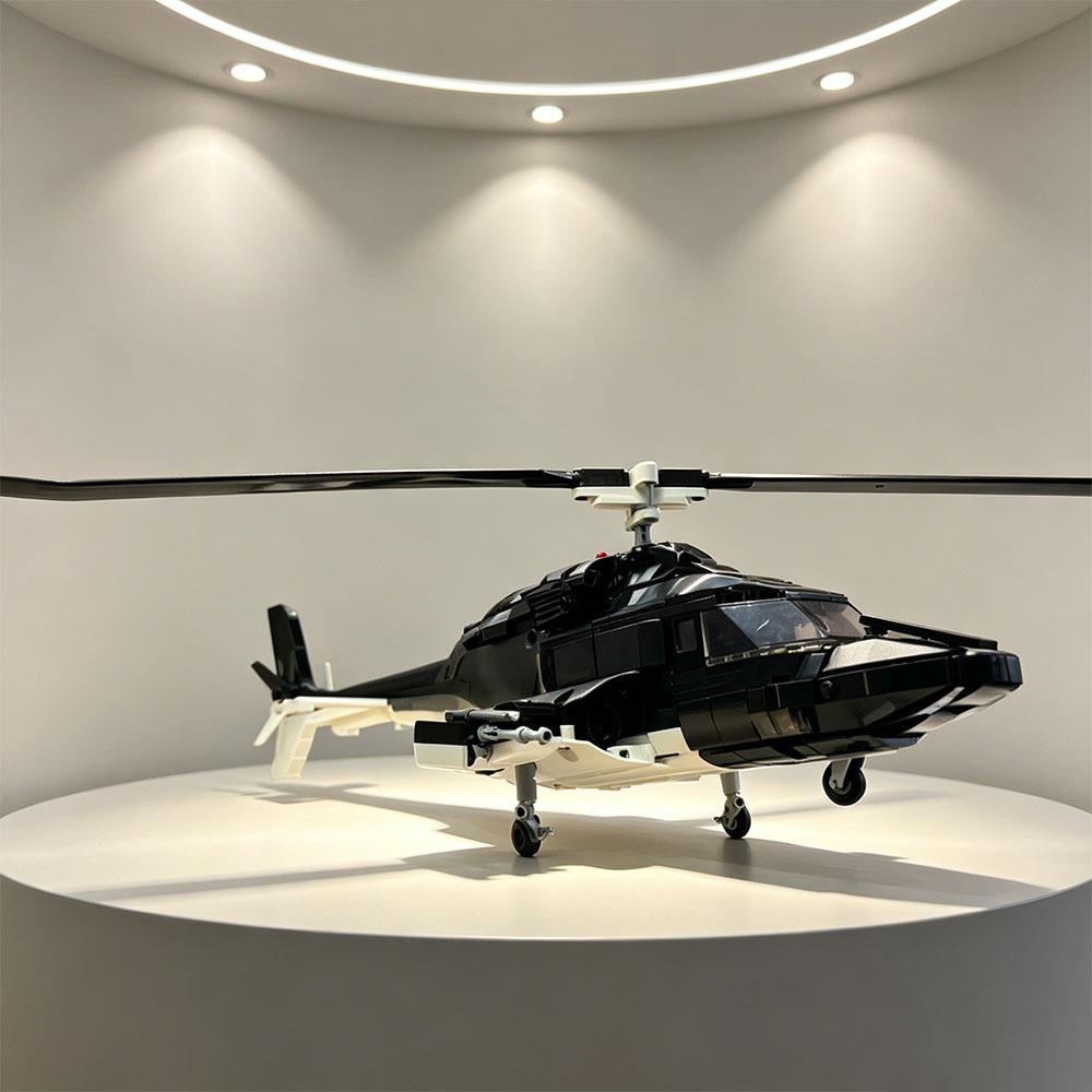 Военная Модель Moc Строительные Кирпичи Вертолет Специального Назначения Air Wolf Технологические Блоки Подарки Рождественский Фестиваль Подарки для Вечеринки