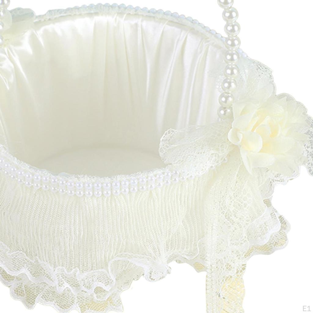 Свадебная цветочная корзина, держатель для конфет, декоративные маленькие цветочные корзины в западном стиле для