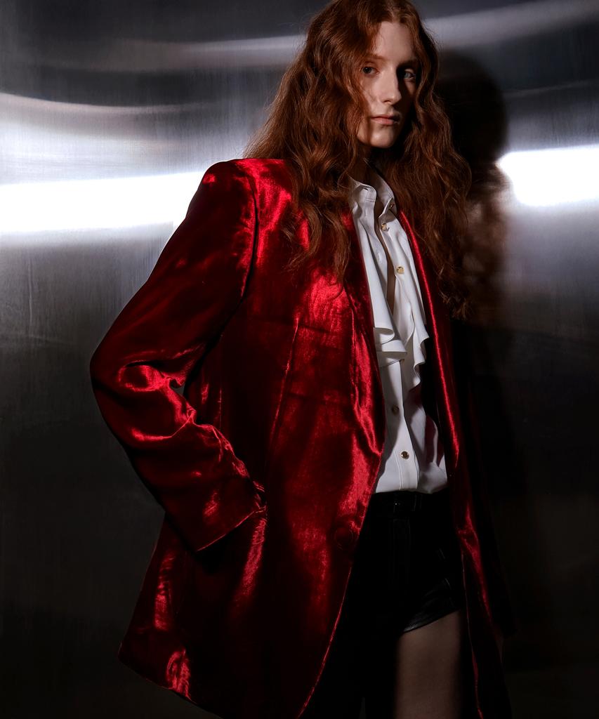 Untage Velvet Tuxedo Jacket (Unisex)_Uth-Fb49