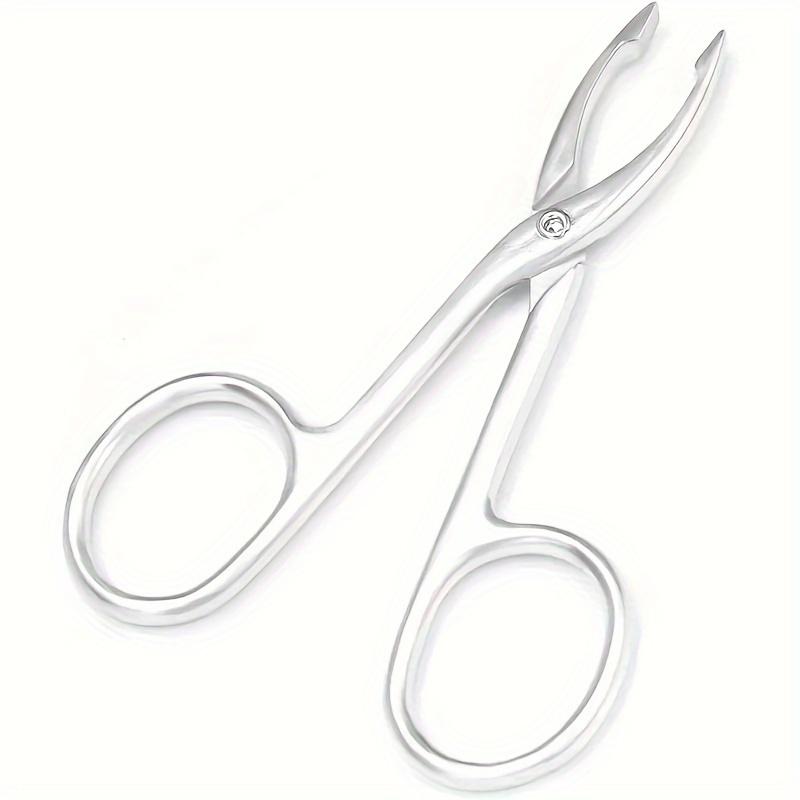 1 шт. Пинцет-ножницы с прямыми ручками и острым кончиком для удаления волос на лице и ухода за бровями