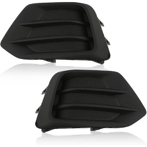 PIT66 Fog Lights Frame Trim Assembly Compatible with Chevy Malibu Eco 2013-2014/ Malibu 2013-2015/ Malibu Limited 2016, Left & Right Side Black 1