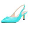 Women's 50mm Pointed Toe Buckle Sandals Slingback Pumps High Heels Kitten Heel Party Wedding Dress Comfortable Shoes Shoe