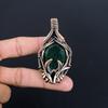 Emerald Pendant, 999 Copper Wire Wrapped Pendant Gemstone Jewelry, Handmade Pendant Amazing Jewelry, Gift For Her