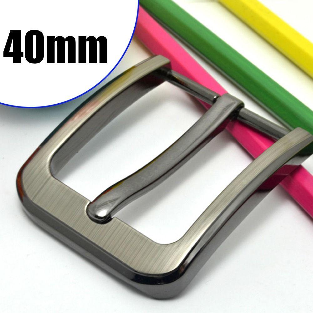 Сплав металла волочения проволоки одинарный зубец поясной ремень головка 40 мм пряжка кожаный ремень пряжки конец планка