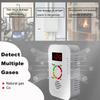 Natural Gas Detector 2in1 And Carbon Monoxide CO Detector, Combustible Gas Leak Detector Monitor For Co, Lpg, Methane In Kitchen