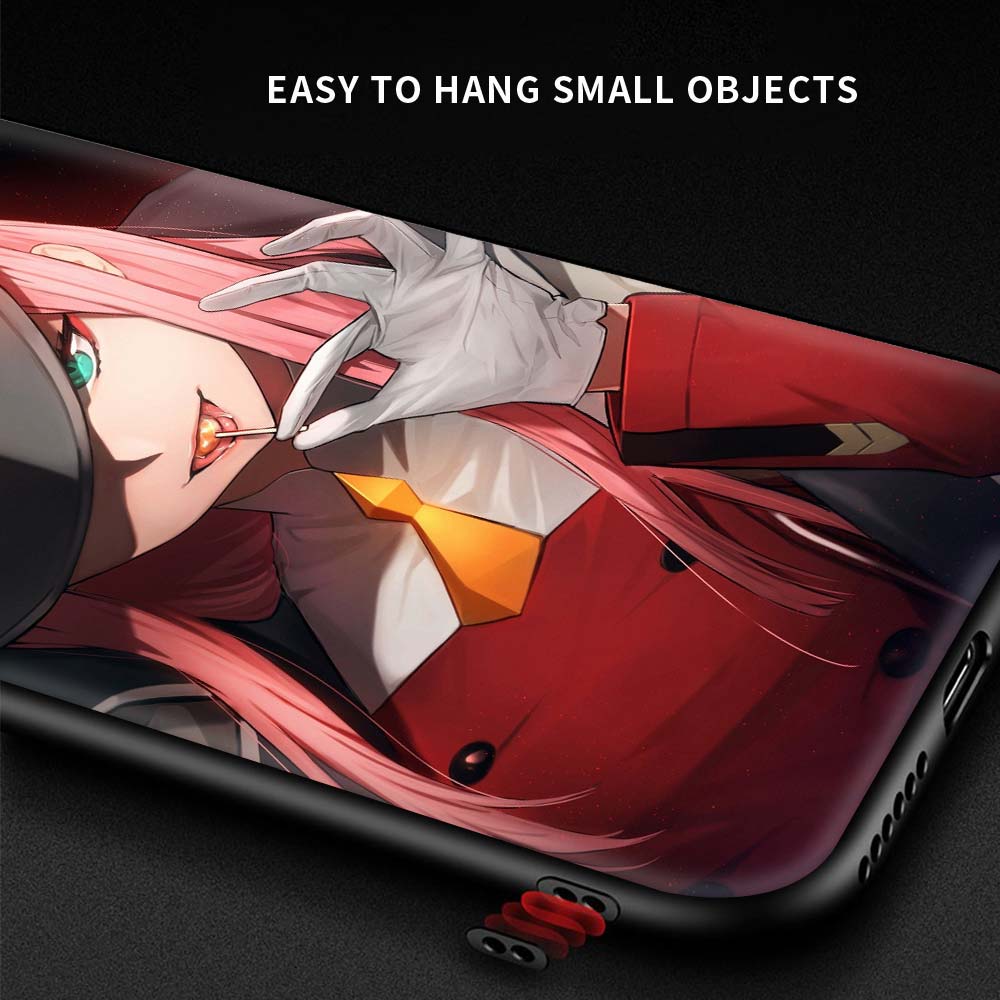 02 Zero Two Anime Darling In The Franxx Case For Xiaomi Redmi Note 9S 9 8 7 10 Pro 8T 9C 9A 8A Black Silicone Phone Cover Sac