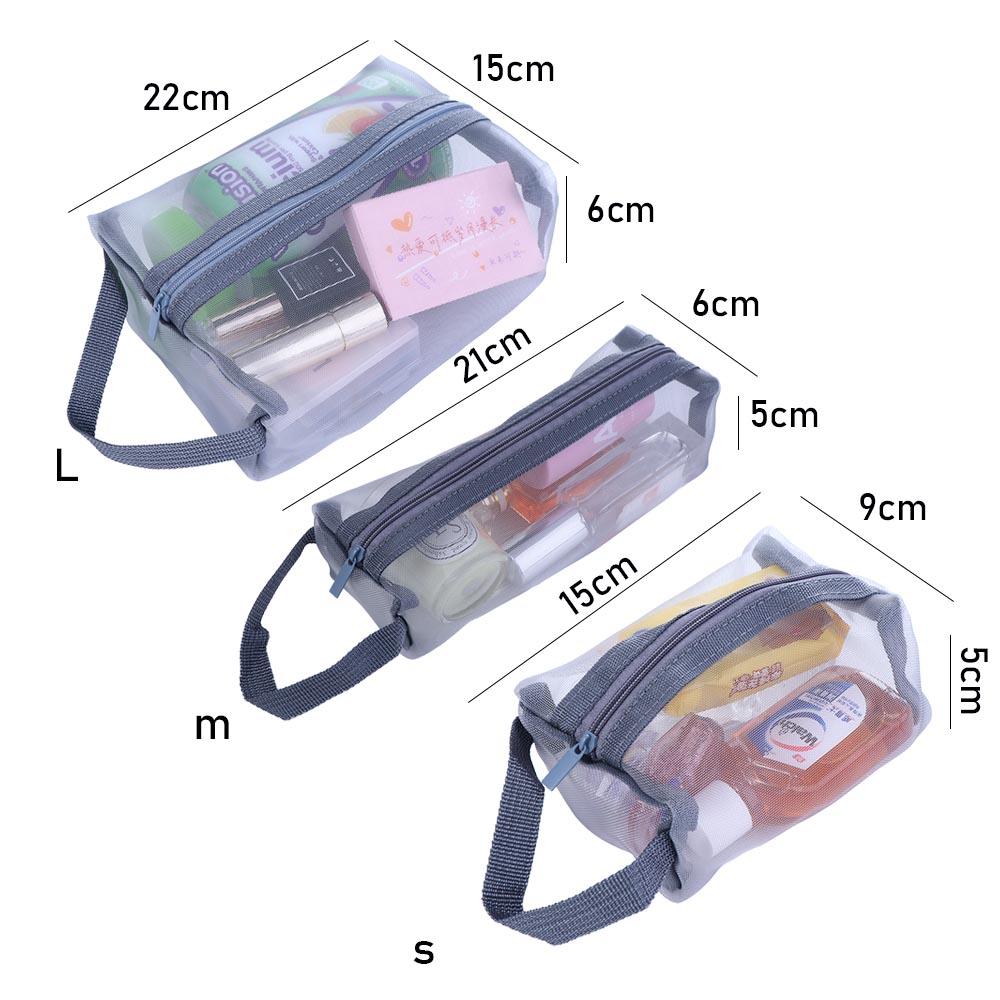 Bag Transparent Zipper Makeup Bag Women Cosmetic Bag Skin Care Storage Bag Korean Storage Bag
