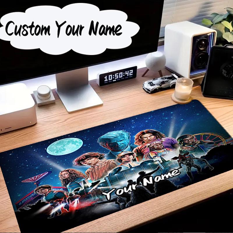 Custom Name Mouse pad Stranger Eleven Upside Down Mouse Pad Desk Mat, Non-Slip Rubber Backer Pad For Computer Notebook Gaming Mouse Pad Birthday Gift