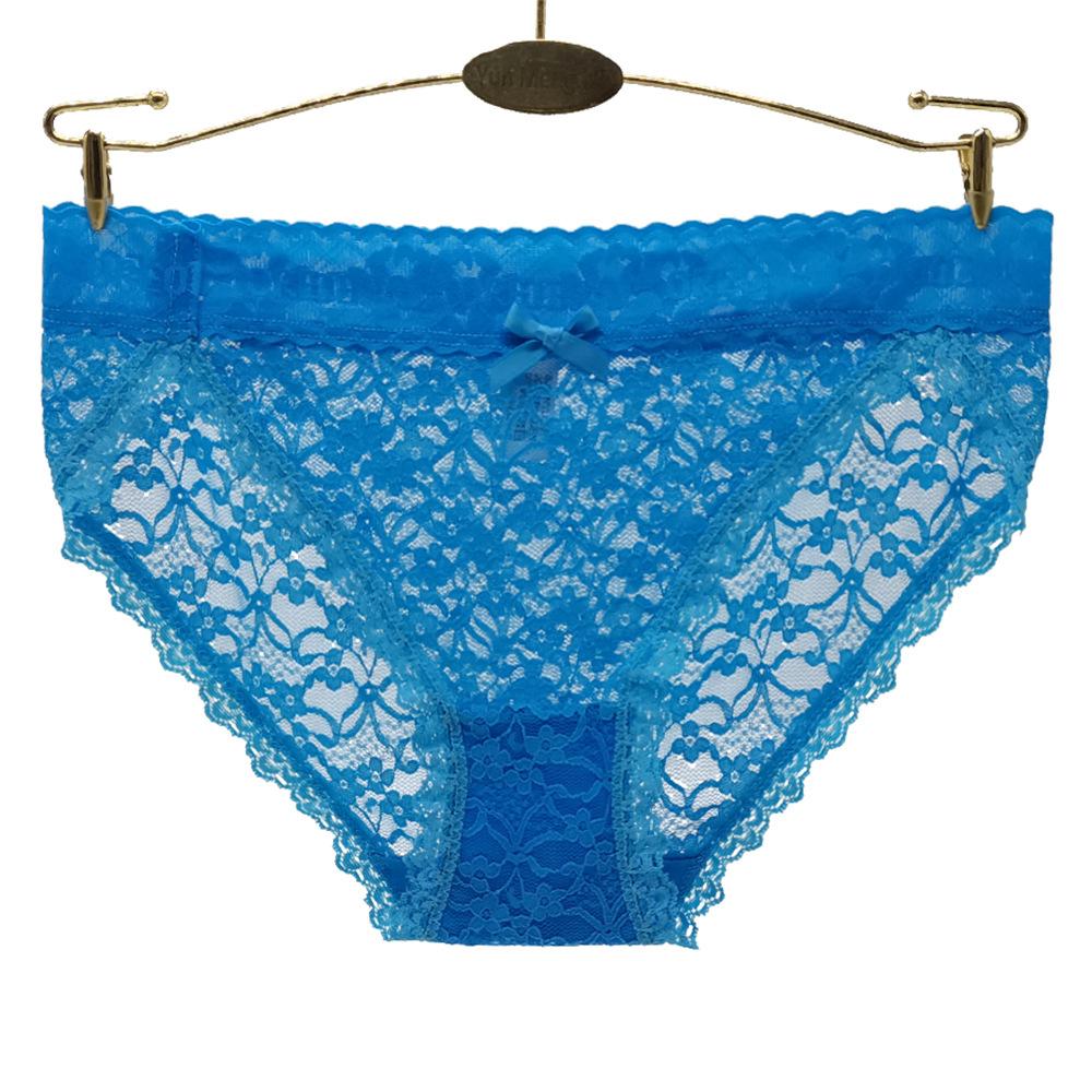 Underwear Sexy Briefs Intimates Transparent Women's Lace Panties  6 Pcs/lots