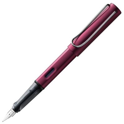 Lamy Черная фиолетовая перьевая ручка Эргономичный захват и черное стальное перо Размер F Легкий алюминиевый корпус Картридж LAMY T 10 синего цвета в комплекте AL-star - - - -