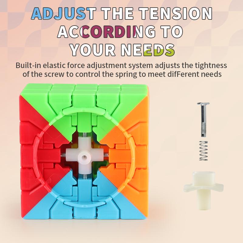 Cube Puzzle Professional 2x2 3x3 4x4 5x5 Smooth Magic Cubes Speed Puzzle Children's Fidget Toy Educational Toy for Kids