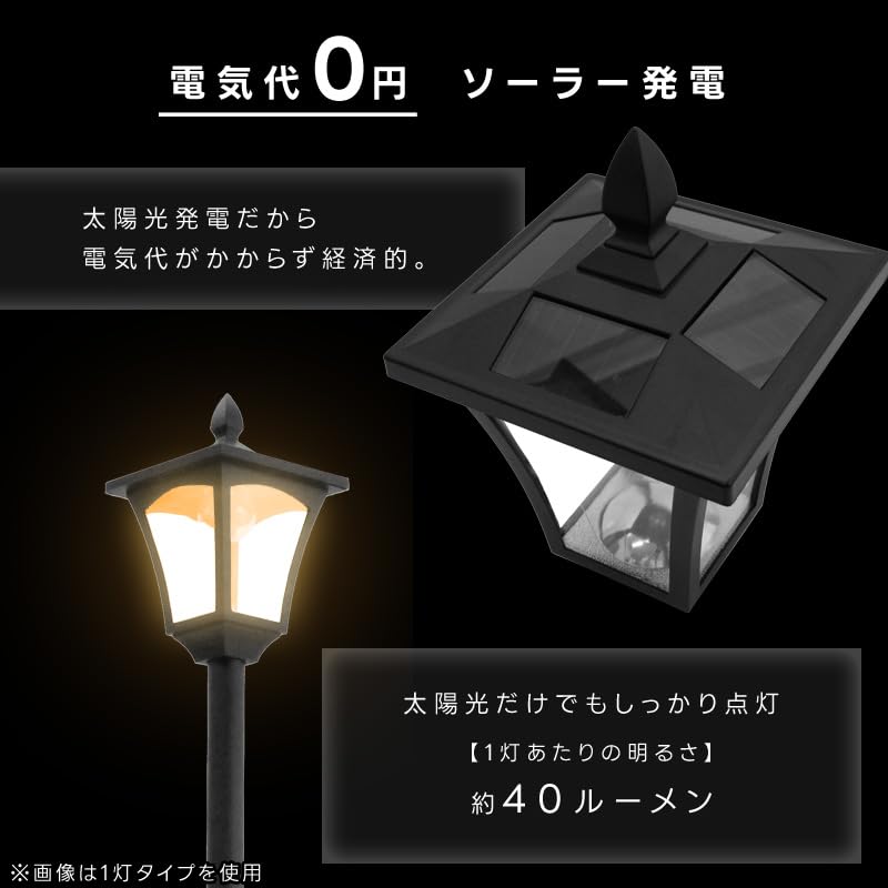 Living Out Solar Street Light with Flowerpot 3 Light Type Black