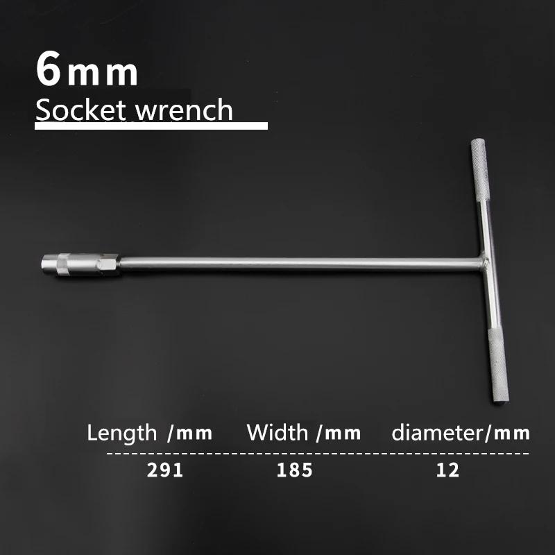 Ручной торцевой ключ Т-типа, внешний шестигранный ключ для ремонта автомобилей и мотоциклов, гаечный ключ с шестигранной головкой Т-образной формы