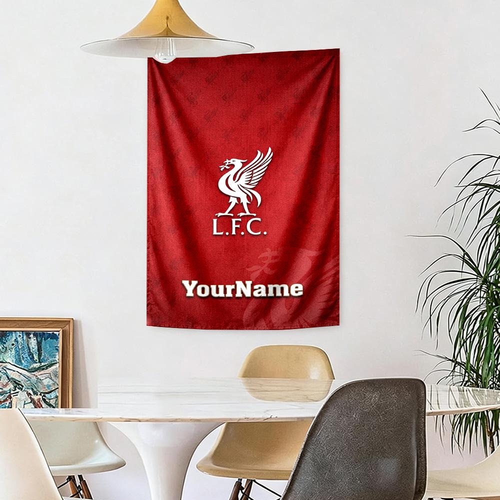 Liverpool Custom Your Name Wall Decor Tapestry Art For Pet Memorial Birthdaywedding Party Backdrop Family Gift