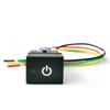 18mm*24mm 1PC Car Orange LED Light Bar DRL Power On Off Front Fog Lamp Button Switch for Mitsubishi Outlander 2023 Accessories