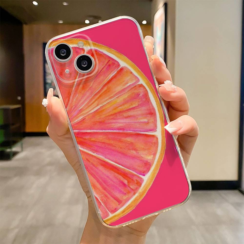 Летний Фруктовый Чехол Для Телефона Для iPhone 17 16e 16 15 14 13 12 11mini Pro Max X XR XSMAX 8 7 Air Plus Мягкий Чехол