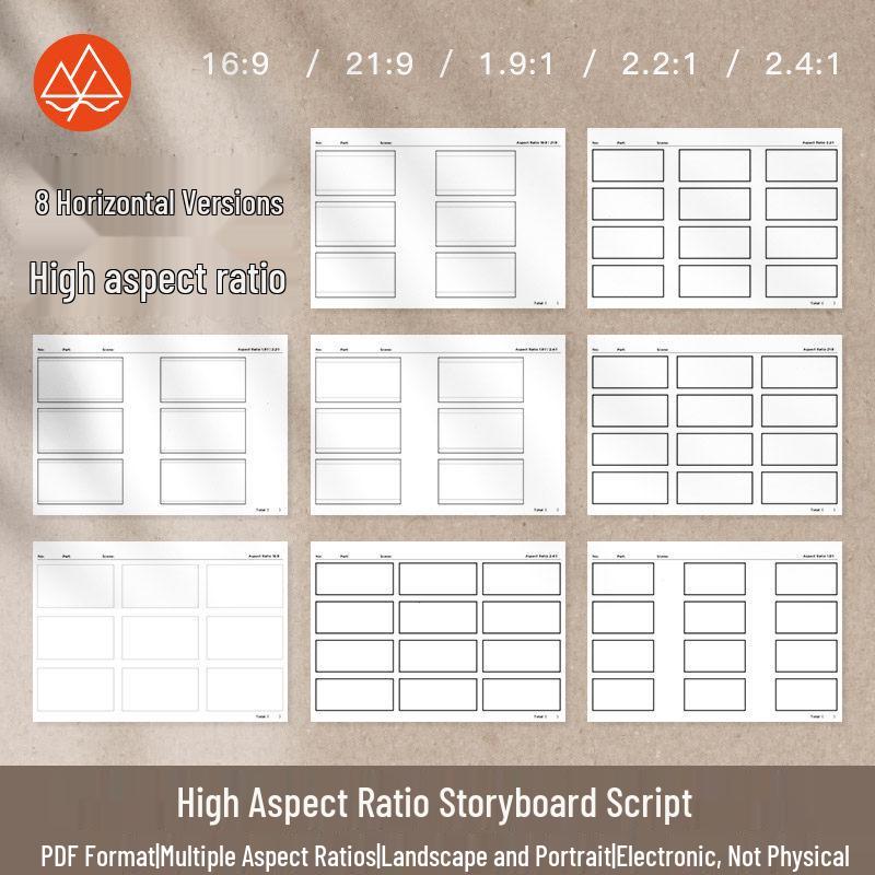 iPad Animation Concept Design & Storyboard Book for Notability & Goodnotes