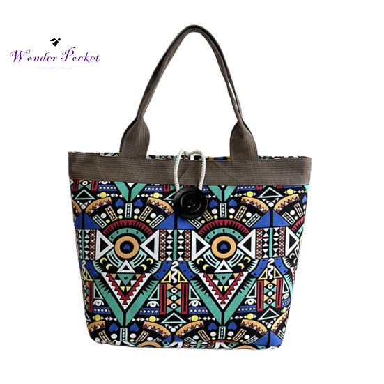 Холщовая сумка в этническом стиле для женщин, стильная сумка на плечо с узором, ретро повседневная сумка-тоут, сращивание