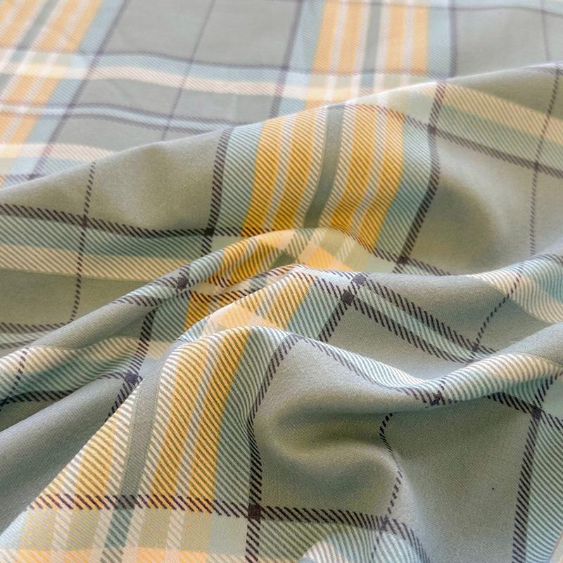 Простыня в клетку, эластичная простыня на резинке, напечатанный чехол для кровати, мягкий защитный чехол для матраса, drap de lit (Наволочка Нужен заказ)