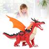 Электрическая ходячая игрушка-динозавр для детей, домашняя, забавная, со звуком и светом, игрушка-дракон с имитацией распыления пламени