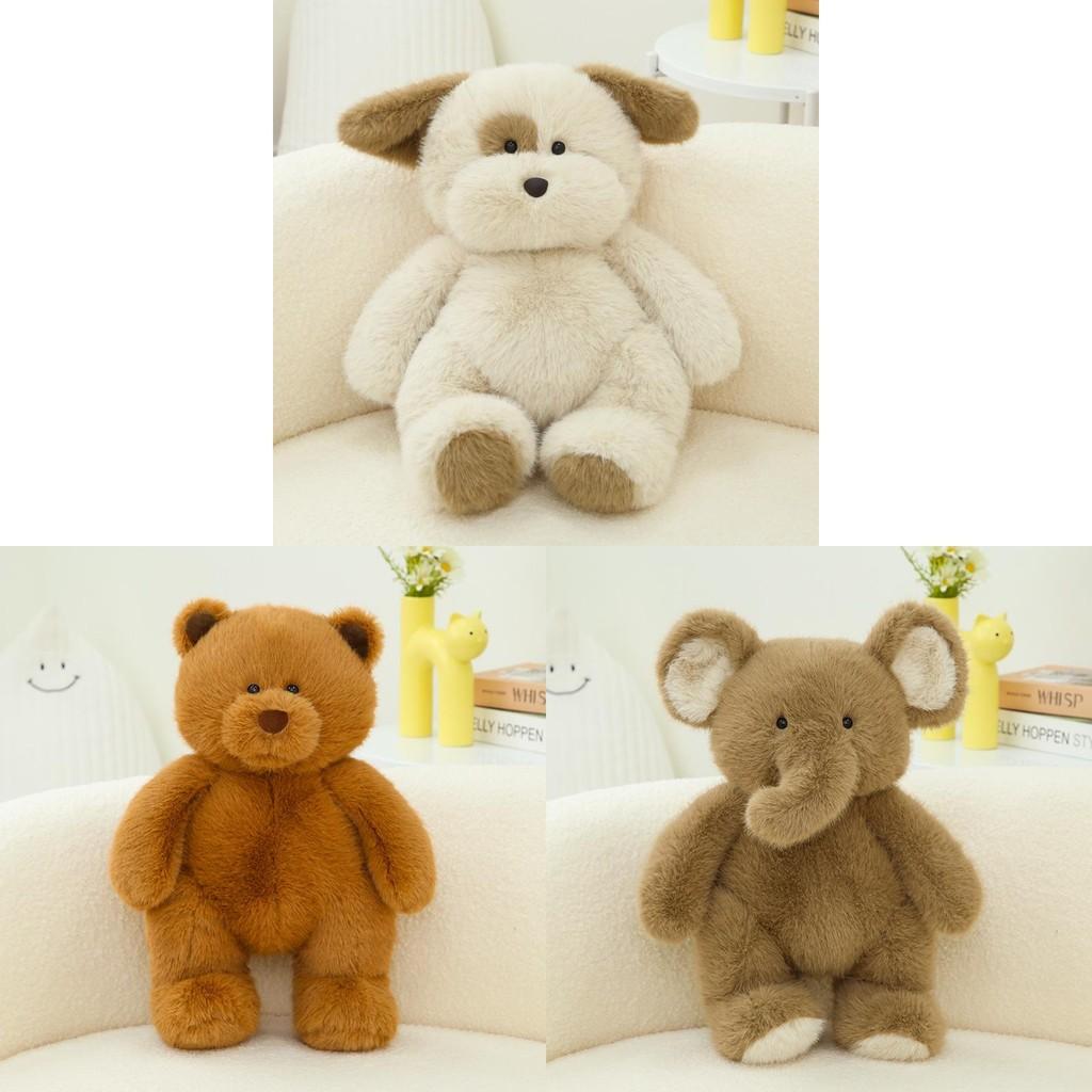 Rabbit Elephant Bear Plush Toys Cute Animal Stuffed Dolls Kids Birthday Gifts