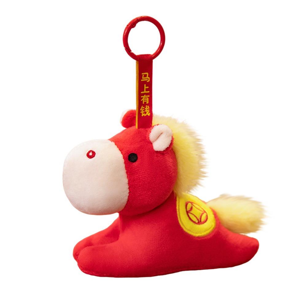 Hanging Pony Pendant Mascot Plush Horse Doll Pendant Plush Horse Keychain Year of The Horse