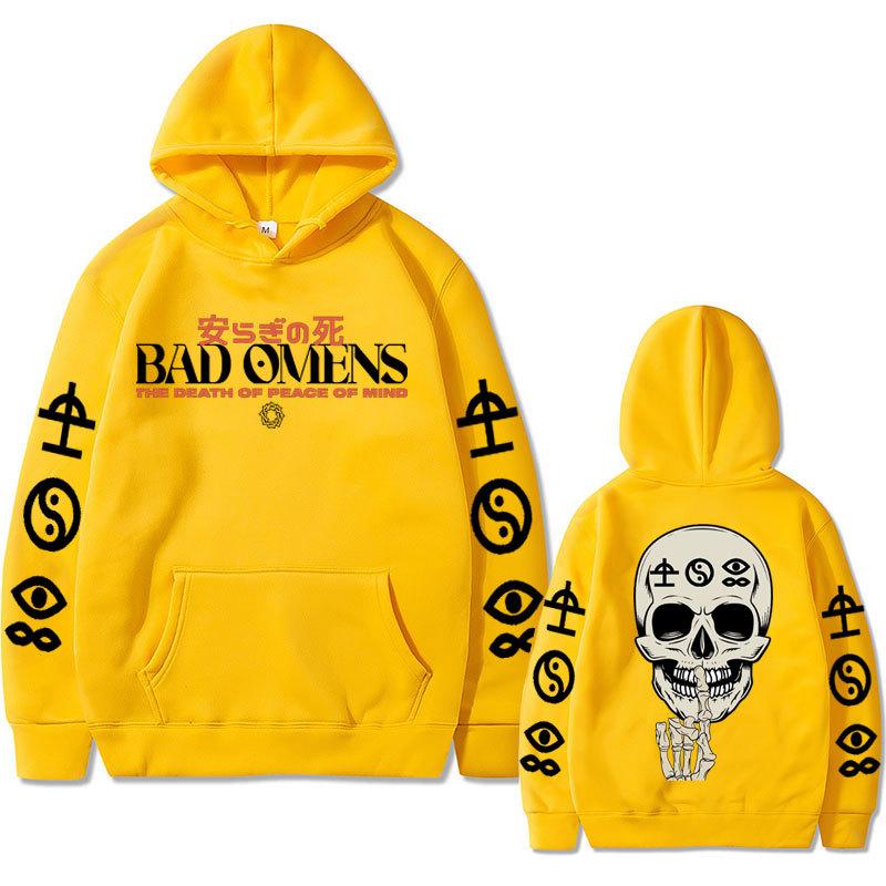 Bad Omens Группа Песня Like A Vliiain Толстовки с капюшоном с двухсторонним принтом Женские Повседневные Уличные Пуловеры Sudaderas
