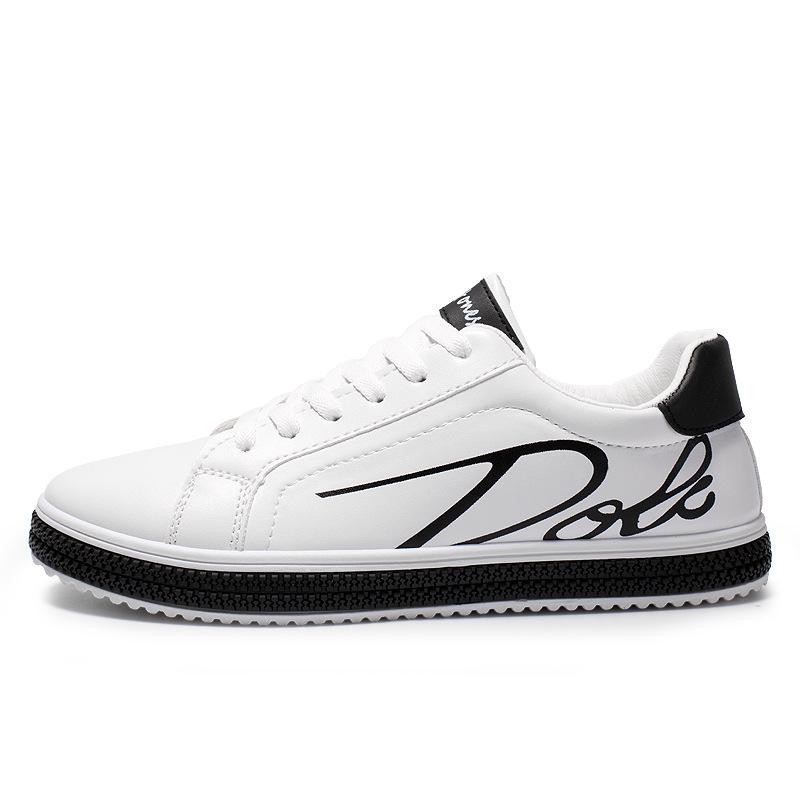 Новая весенняя мужская обувь в корейском стиле, кеды, модная спортивная повседневная обувь, мужская белая трендовая обувь, низкий верх, молодежная обувь