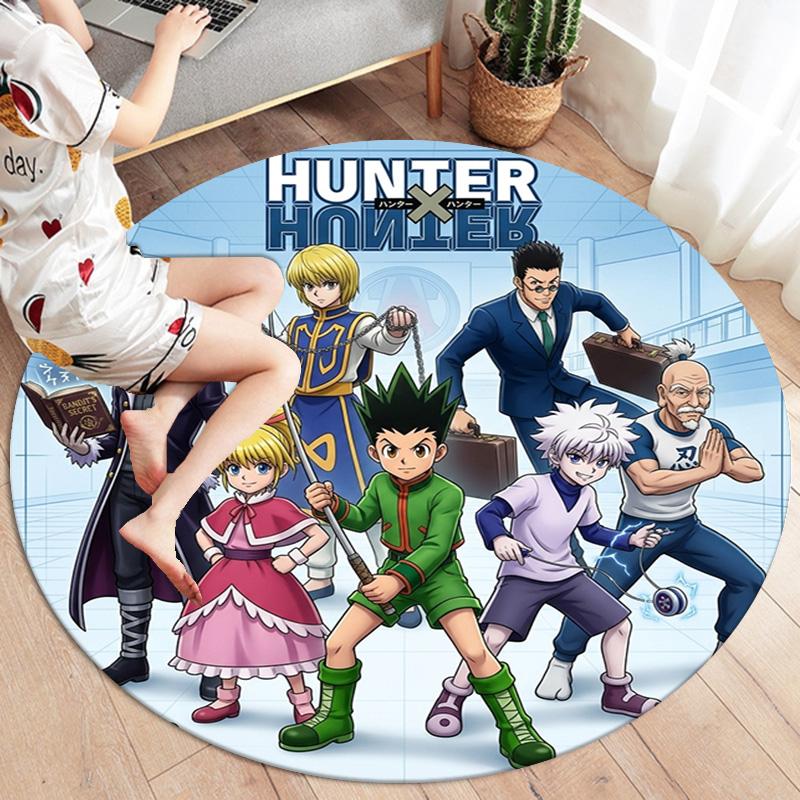 Ковер с круглым ворсом Hunter X Hunter Ковер для гостиной, спальни, дивана, игровой комнаты Декор Нескользящий коврик для пола