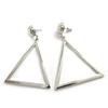 [L9690] - Серебряные дизайнерские серьги «Треугольник»