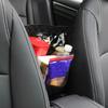 Leather Car Seat Organizer with Multi-Pocket Storage Net Hanging Car Storage Bag for Organizing Travel Essentials