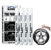 4 Pcs Car Stylus Tire Marker | White Letter Pen Auto Repair Pen