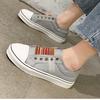 2024 New Fashion Versatile Comfortable and Lightweight Outdoor Sports Solid Color Flat Bottom Breathable External Wear Anti Slip Casual Canvas Shoes