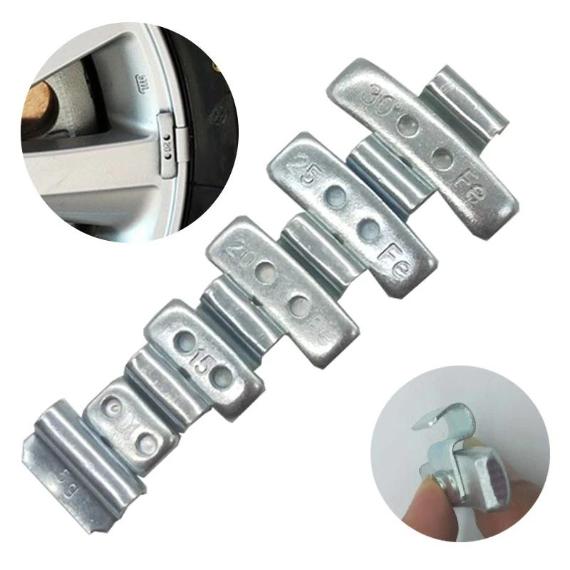 10 шт. Крюк для колесного балансировочного блока 5G-30G, алюминиевый сплав, ступица колеса, широкий противовес, противовесы для шин