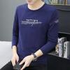 Winter Korean Version of The Long-sleeved T-shirt Men's Pullover Youth Daily Slim Type Letters Long-sleeved Bottoming Shirt