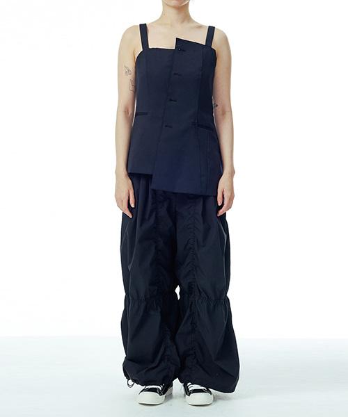 RECODE Puckering Voluminous Pants_Rqpas23545Bkx