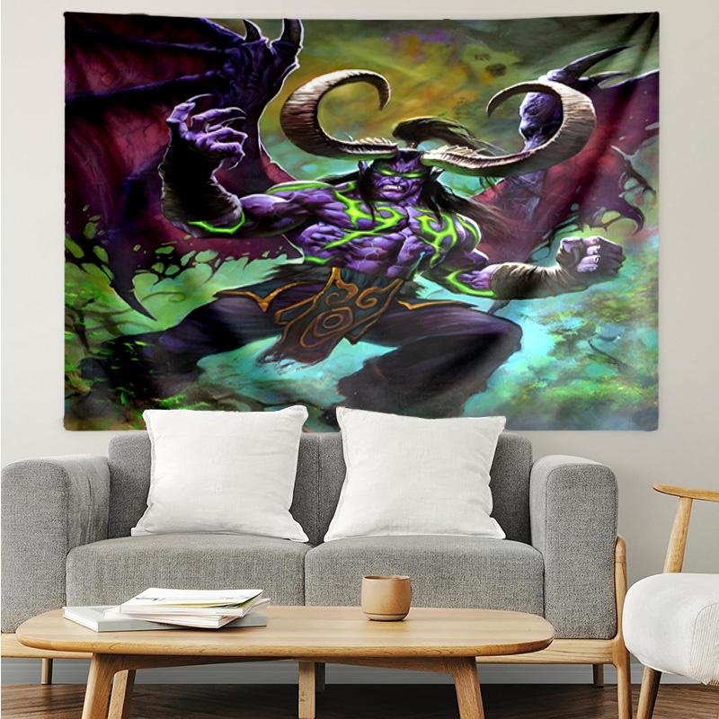 Warcraft game Tapestry Hanging for Bedroom,Livingroom, Playroom,Decor Art Room Wall Tapestry Holiday and Birthday Gifts