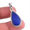 Natural Lapis Lazuli Gemstone Handmade 925 Solid Silver Gift Pendant 1.50" C5o15